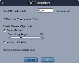 DCG Importer Preview