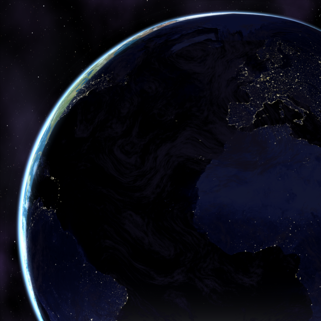 rendered in Carrara with NASA&rsquo;s Blue Marble maps